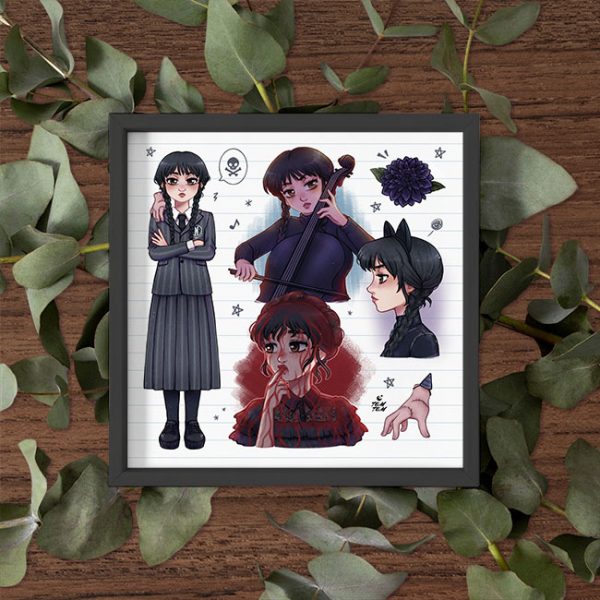 Lámina Miércoles Addams - Imagen 1